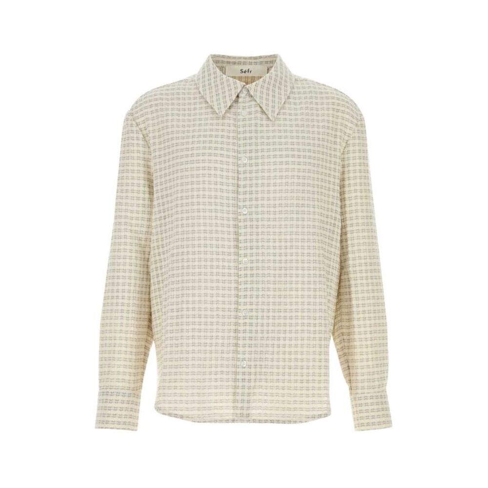 Sefr Men Embroidered Cotton Blend Wed Shirt